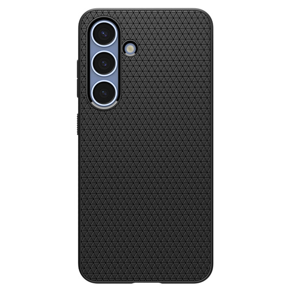 Puzdro Spigen pre Samsung Galaxy S25+ Plus, Liquid Air, čierne + tvrdené sklo 9H