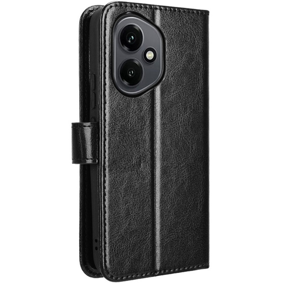 Klapkové puzdro pre Honor 400 5G, Crazy Horse Wallet, čierne