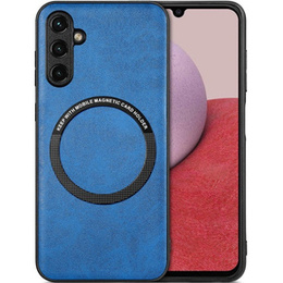 Obal na mobil pre Samsung Galaxy A14 5G, Leather Hybrid MagSafe, modré