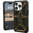 Puzdro Urban Armor Gear pre iPhone 15 Pro, Monarch, Kevlar zelený
