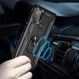 Pancierované obal na mobil pre Motorola Moto G50, Nox Case Ring, čierne
