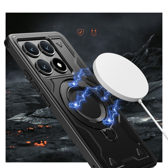 Puzdro pre Xiaomi 14T, Military MagSafe, čierne