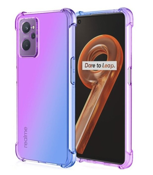 Puzdro pre Oppo A98 5G, Gradient Dropproof, Fialová / modrá