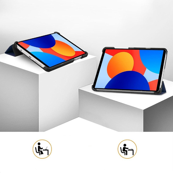 Puzdro pre Xiaomi Redmi Pad SE 8.7, Smartcase, tmavomodré