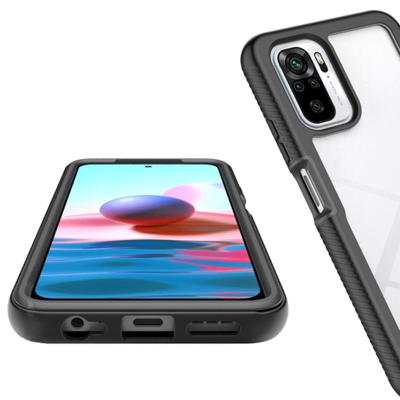 Puzdro pre Xiaomi Redmi Note 10 / 10S, Shockproof, s fóliou, modré