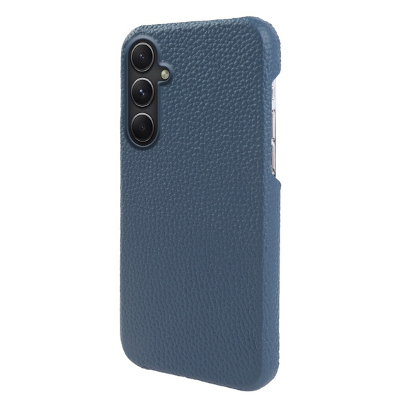 Kožené puzdro pre Samsung Galaxy A54, Genuine Leather, modré