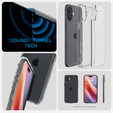 Puzdro Spigen pre iPhone 16, Ultra Hybrid, priehľadné + tvrdené sklo 9H