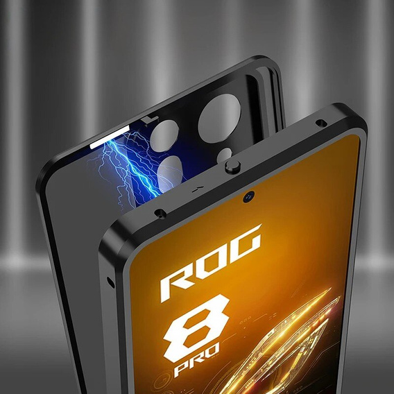 Puzdro pre ASUS ROG Phone 8 Pro, Frame Case, čierne