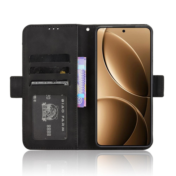 Klapkové puzdro pre Xiaomi Poco F7 Ultra, Card Slot, čierne