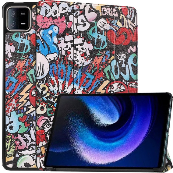 Puzdro pre Xiaomi Pad 6 / 6 Pro, Smartcase, graffiti