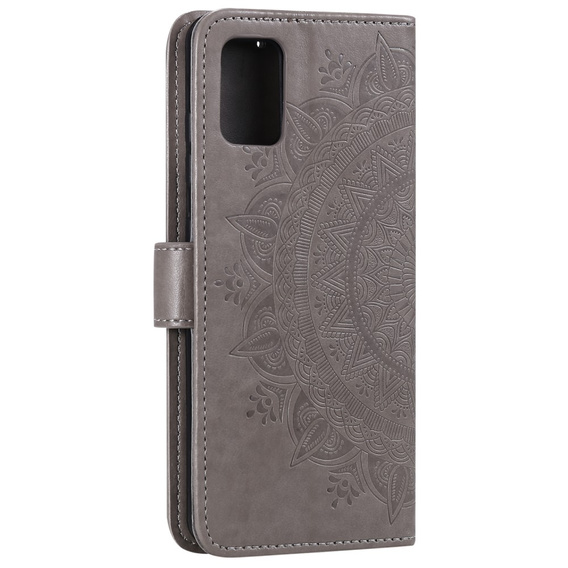 Klapkové puzdro pre Oppo Reno6 5G, Mandala, sivé