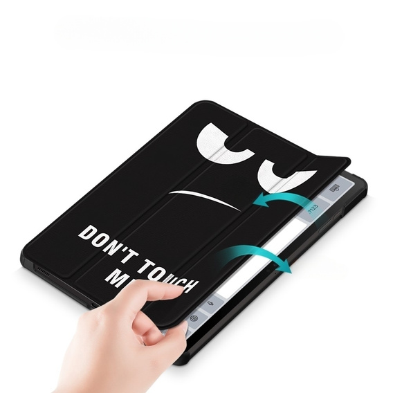 Obal na mobil pre Samsung Galaxy Tab S9, Smartcase Hybrid Pen Slot, don't touch me