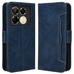 Klapkové puzdro pre Infinix Note 40 Pro Plus, Card Slot, tmavomodré