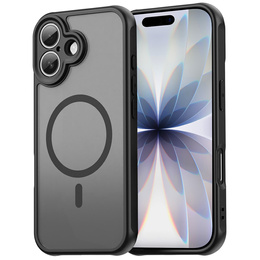 Puzdro pre iPhone 17, pre MagSafe, s ochranou fotoaparátu, tónované s čiernym rámom