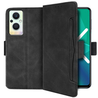 Klapkové puzdro pre Oppo Reno7 Lite 5G, Card Slot, čierne