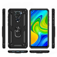 Pancierované obal na mobil pre Xiaomi Redmi Note 9, Nox Case Ring, čierne