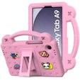 Detské puzdro pre Samsung Galaxy Tab A9, Cute Patterns, so stojanom, ružové