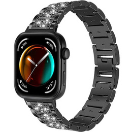 Diamantový náramok pre Xiaomi Smart Band 8 Pro, čierny
