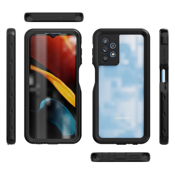 Vodotesné puzdro IP68 pre Samsung Galaxy A13 4G, SHELLBOX, čierne