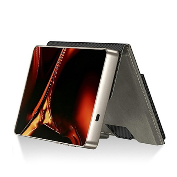 Peňaženka GKK Card Slot s klopou pre Samsung Galaxy S26 Ultra, sivá