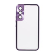Obal na mobil pre Samsung Galaxy S21, Magnetic Dual Glass, fialové