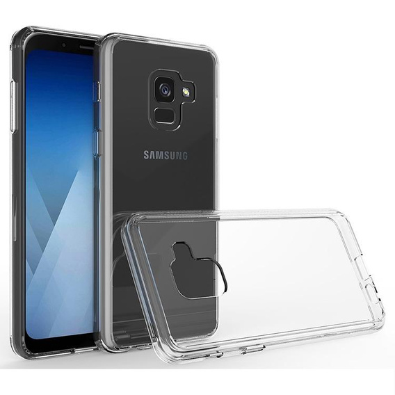 Obal na mobil pre Samsung Galaxy A8 2018, Fusion Hybrid, priehľadné