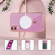 Puzdro pre iPhone 16, Electro MagSafe, ružové + sklo na displej