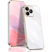 Puzdro pre Realme Note 50, Glamour CamShield, biele