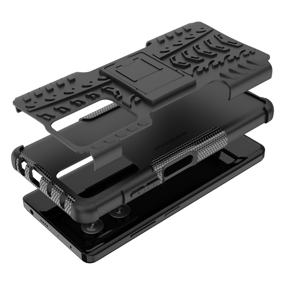 Obal na mobil pre Xiaomi Redmi Note 12 Pro+ 5G, Tire Armor, čierne