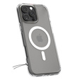 Puzdro MagSafe Spigen pre iPhone 16 Pro, Ultra Hybrid, transparentné / biele + tvrdené sklo 9H