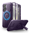 Obrnené puzdro pre Samsung Galaxy S25+ Plus, Dexnor CamProtect MagSafe, fialové (dva rámčeky)