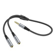 Hoco UPA21 2-v-1 AUX audio kábel – rozbočovač 3,5 mm jack