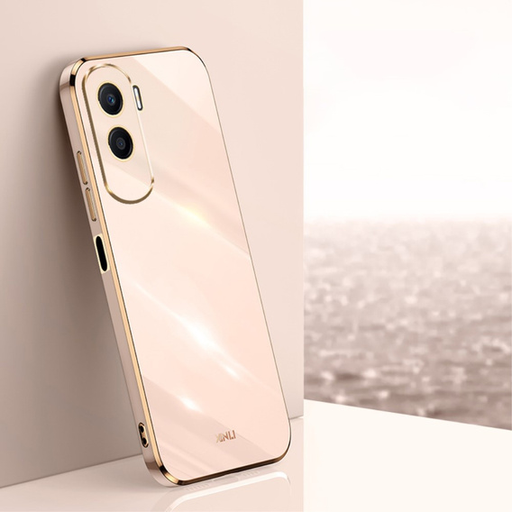 Puzdro pre Honor 90 Lite 5G, Glamour CamShield, ružové rose gold