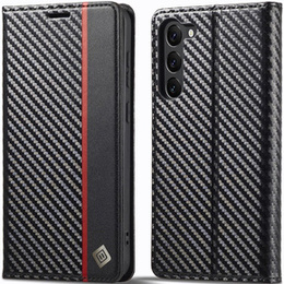 Flipové puzdro pre Samsung Galaxy S24, Carbon LC.IMEEKE, čierne