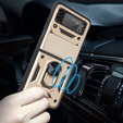 Obal na mobil pre Samsung Galaxy Z Flip3 5G, CamShield Slide, zlaté