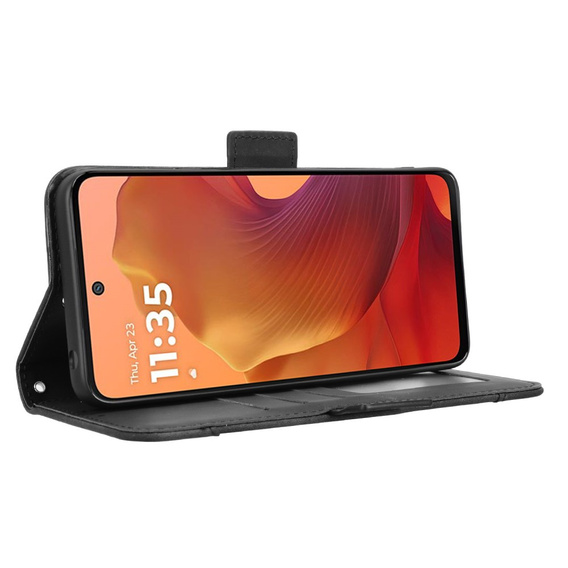 Klapkové puzdro pre Motorola Moto G15 / Motorola Moto G15 Power, Card Slot, čierne