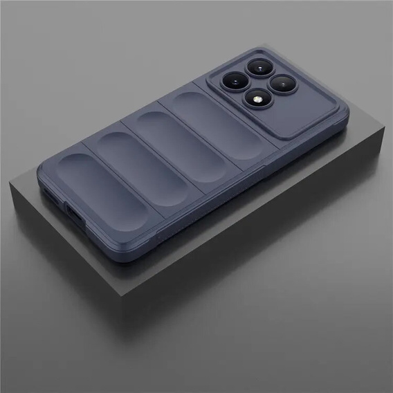 Obal na mobil pre Xiaomi Poco F6 Pro, Gaming Shockproof, tmavomodré