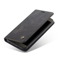 CASEME puzdro pre Samsung Galaxy S7, Leather Wallet Case, čierne