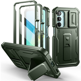 Obrnené puzdro pre Samsung Galaxy A16, Dexnor Full Body (Two Frames), zelený