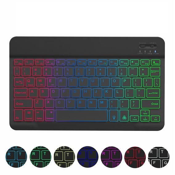 Puzdro + klávesnica Apple iPad Pro 11" 5 gen. 2024, Leather Pen Slot TouchPad, čierne