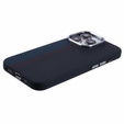 Puzdro pre iPhone 14 Pro, Carbon Fiber MagSafe, čierna / modrá