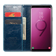 CASEME flipové puzdro pre Samsung Galaxy S9, Waxy Textured, modré