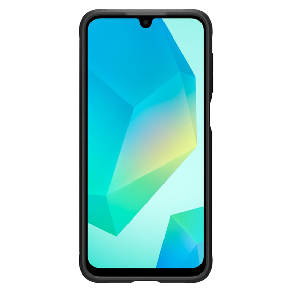 Puzdro Spigen pre Samsung Galaxy A16 4G/ 5G, Rugged Armor MagSafe, čierne + tvrdené sklo 9H