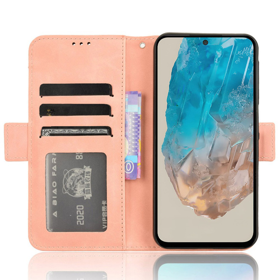 Klapkové puzdro pre Samsung Galaxy M35, Card Slot, ružové