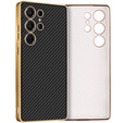 Puzdro pre Samsung Galaxy S25 Ultra, GKK Leather, carbon čierne