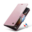 CASEME flipové puzdro pre Samsung Galaxy Note 20 Ultra, Waxy Textured, ružové