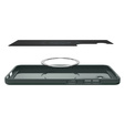 Puzdro Spigen pre Samsung Galaxy S25, Thin Fit Mag, zelené + tvrdené sklo 9H