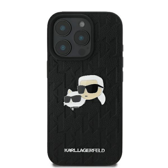Karl Lagerfeld Hardcase Monogram Karl & Choupette Head Pin Case pre iPhone 16 Pro