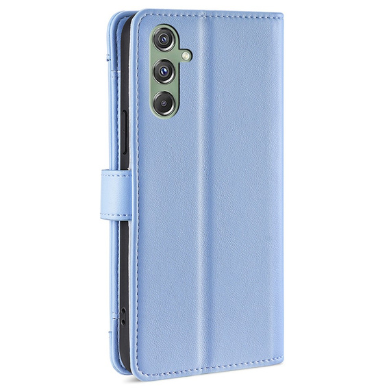 Klapkové puzdro pre Samsung Galaxy M34, Wallet Zipper Pocket, modré