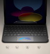 Puzdro s klávesnicou pre iPad 11" 2025 A16 (11 gen.) / iPad 10.9" 2022 (10 gen.), Dexnor Magnetic Keyboard Touchpad, čierne
